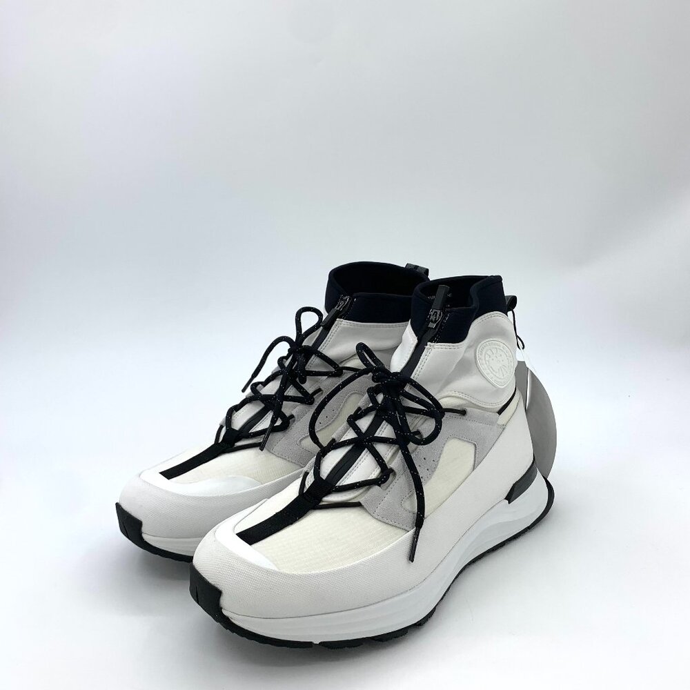 H9530 Canada Goose Size 43 White round-head lace-up thick sole high-top casual s
